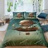Air Balloon Duvet Cover Set King Queen Full Size Polyester Comforter Cover for Kids Boys Girls Bedding Set with Pillowcase96