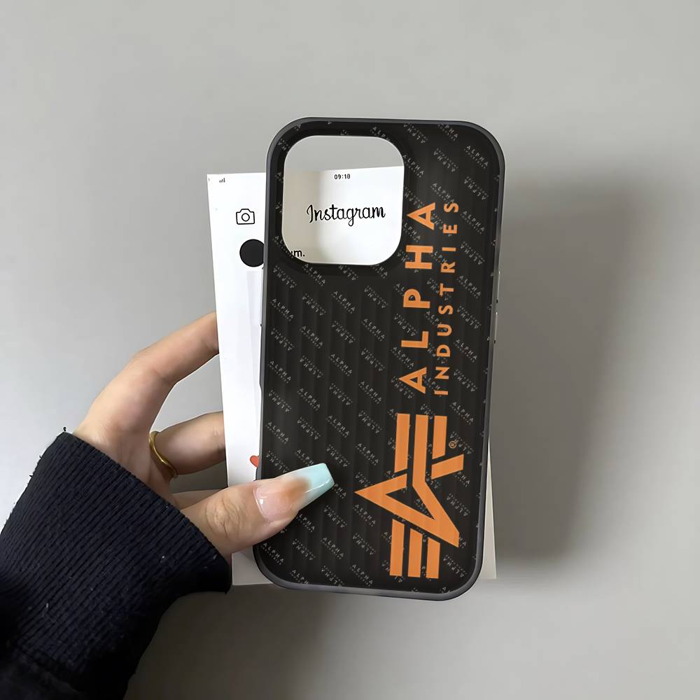 

Jacket Alpha Industries Phone Case For IPhone 17 16 15 14 Plus 13 12 11 Pro Max Pro Wave Corrugated Cover iPhone 15 pro