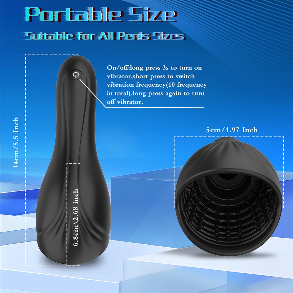 Powerful Vibrating Tongue Licking Vibrator Male Glan Massager Delay Stamina Trainer Oral Sex Climax Masturbation Sex Toy for Men