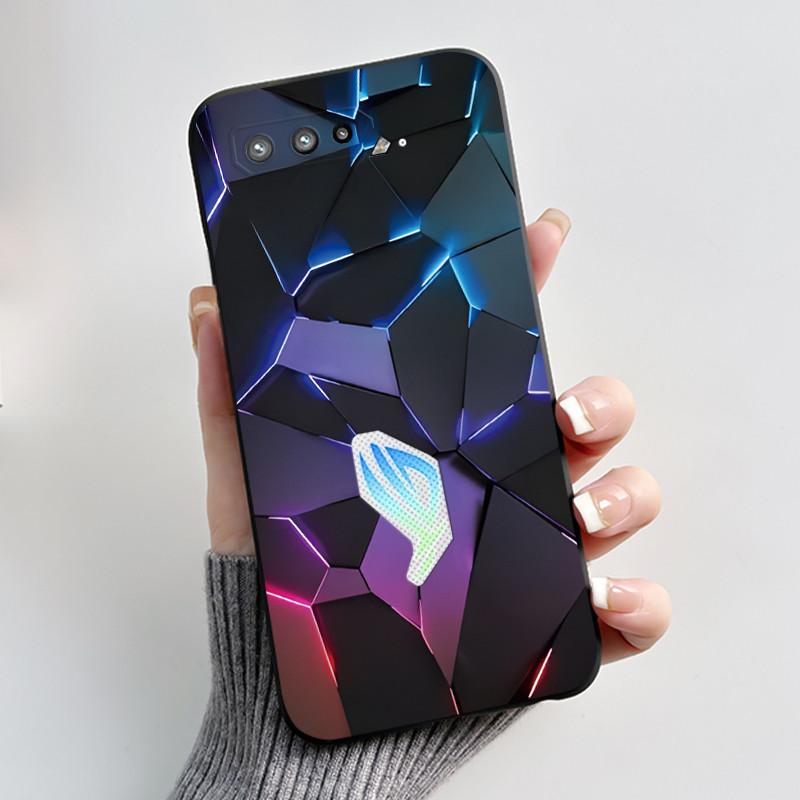 Casing For Asus Rog Phone 5 Rog 5s ZS673KS ZS676KS Case Luxury Dragon Cute Cool Boys Girls Soft Black Matte Silicone Back Cover