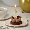 Kameyama Number Candles Mini Gold set Number Candles Birthday 0-9 10-piece
