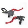 Universal CNC Motorcycle Adjustable Clutch Brake Master Cylinder Reservoir Levers Kit for Yamaha Kawasaki 7/8" 22mm Handlebar