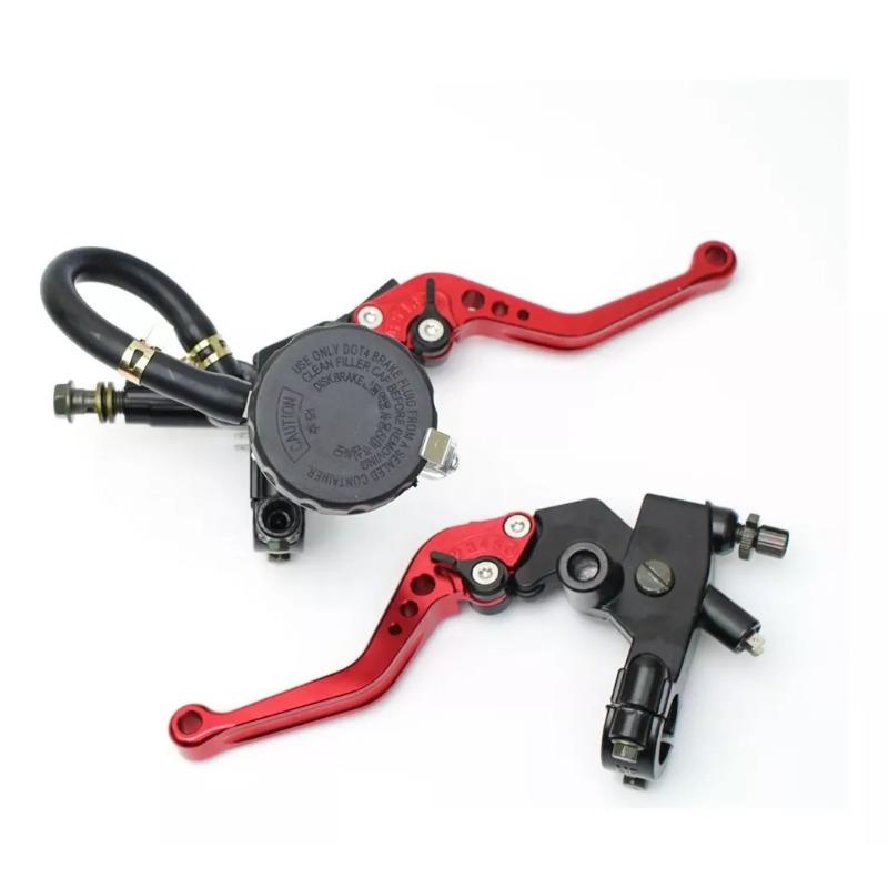 Universal CNC Motorcycle Adjustable Clutch Brake Master Cylinder Reservoir Levers Kit for Yamaha Kawasaki 7/8" 22mm Handlebar