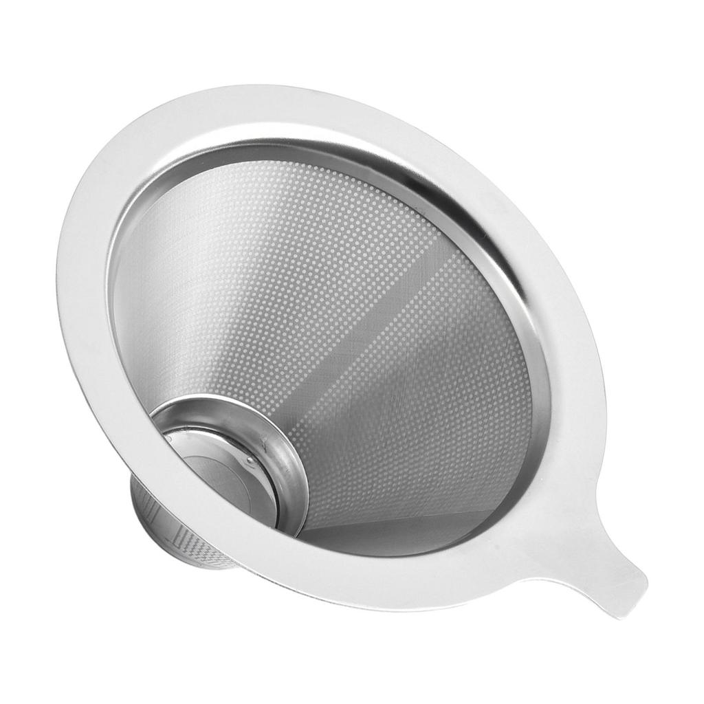 Funnel Coffee Filter Dripper Filter Tea Strainer Stainless Steel Pour Over Cone New