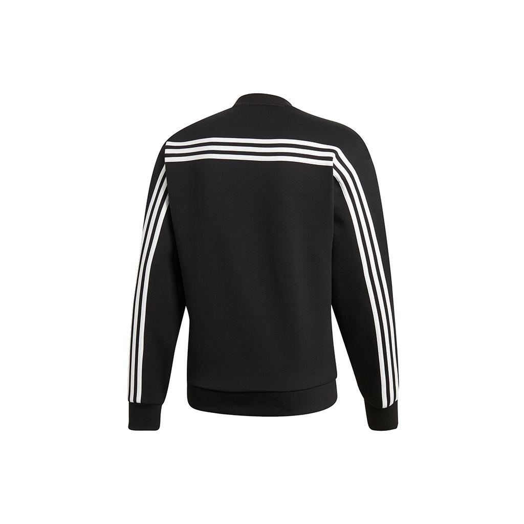 Adidas Essential 3-Stripes Crewneck Sweatshirt Men Sweatshirt Black DX7654
