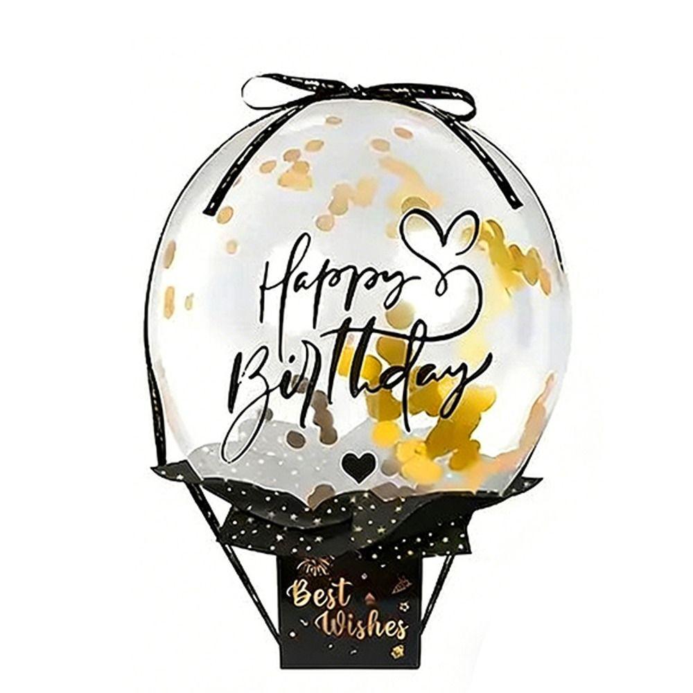 Money Box Birthday Balloon Money Box Creative Paper Happy Birthday Card  Friend Gift
