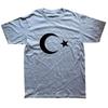 Turkish Flag Fashion Print T-shirt Summer Men's Casual Short-sleeved T-shirt Trendy Street Casual Shortsleeved Shirt