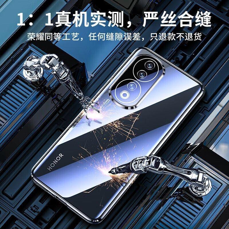 360 Full Case For Honor 90 Case Double Sided Magnetic Adsorption Tempering Glass Protection Clear Phone Cover For Honor 90 5G