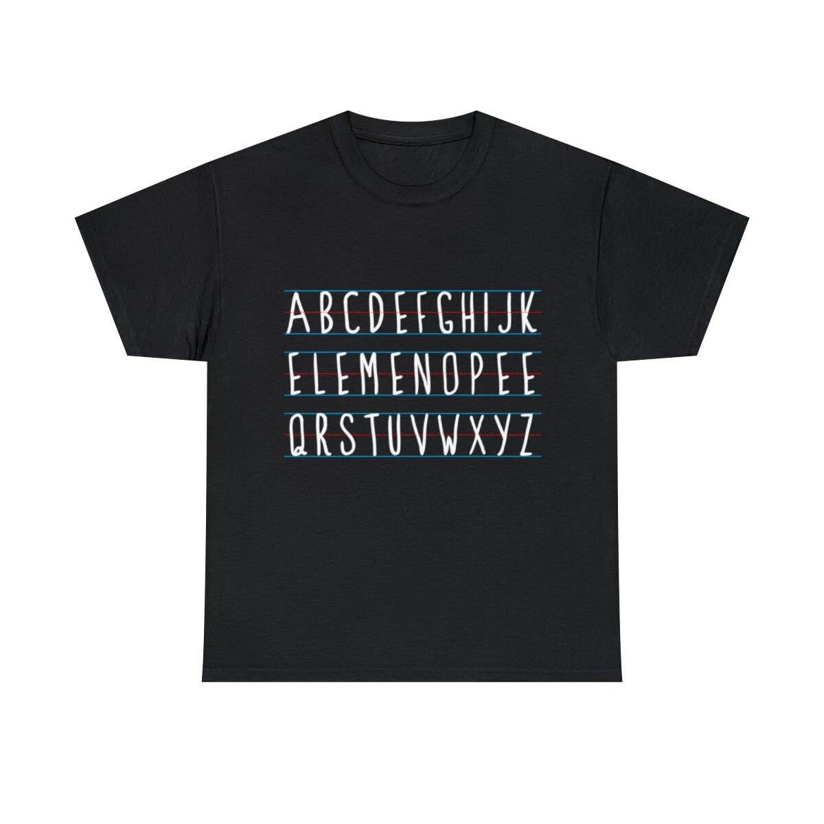 

Alphabet Elemeno Graphic Tee Shirt, S-5XL M