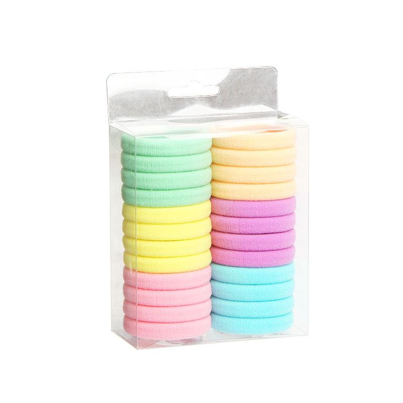 High-elasticity Box Towel Hair Band Fresh Hyuna Colorful Hair TieTowel Band Candy-colored Rubber Band