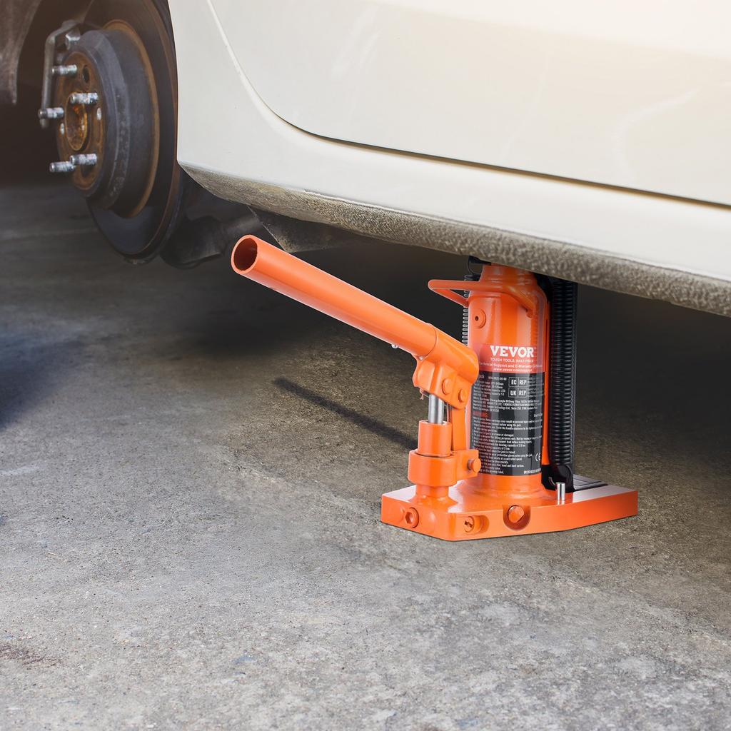 VEVOR Hydraulic Toe Jack, 2.5 Ton/2268 Kg On Toe Toe Jack Lift, 5 Ton/4536 Kg On Top Lift Capacity Machine Jack, 0.8-5.3 In/2-13.5 Cm Toe Height