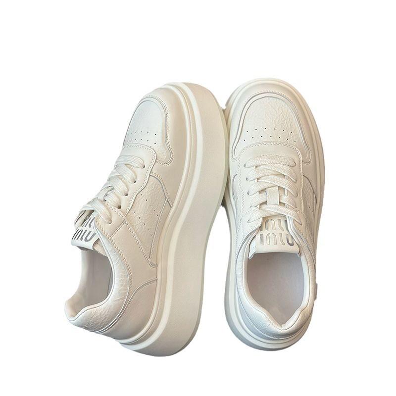Thick-soled autumn and winter new heightening versatile lace-up board shoes lightweight sports and leisure shoes women's board shoes