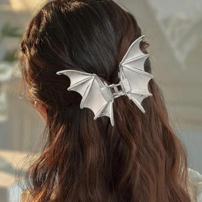 Halloween Haarklaue Fledermaus Totenkopf Hand Spinne Design Haarspange Metall Sicherer Halt Hinterkopf Haarklaue Party Abschlussball Accessoires