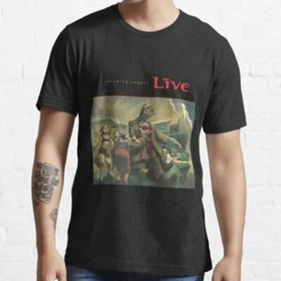 Camiseta Live Throwing Copper Essential Vintage Unisex Streetwear Fashion Versatile Slightly Top For Everyday Wear