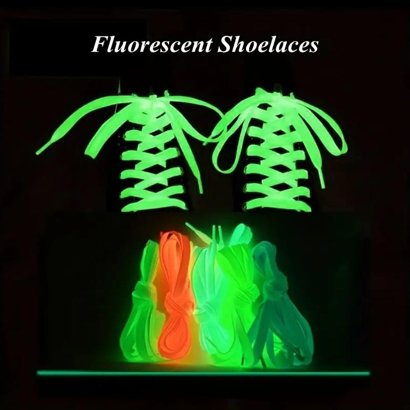 Night Luminous Shoelaces Flat Luminous Shoelaces