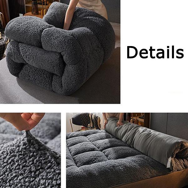 WTEMPO Hotel Simple Retro Elegant Foldable Mattress Cushions Large Size Soft Home Bedroom Tatami Mats Thickened Student Dormitory Mattresses