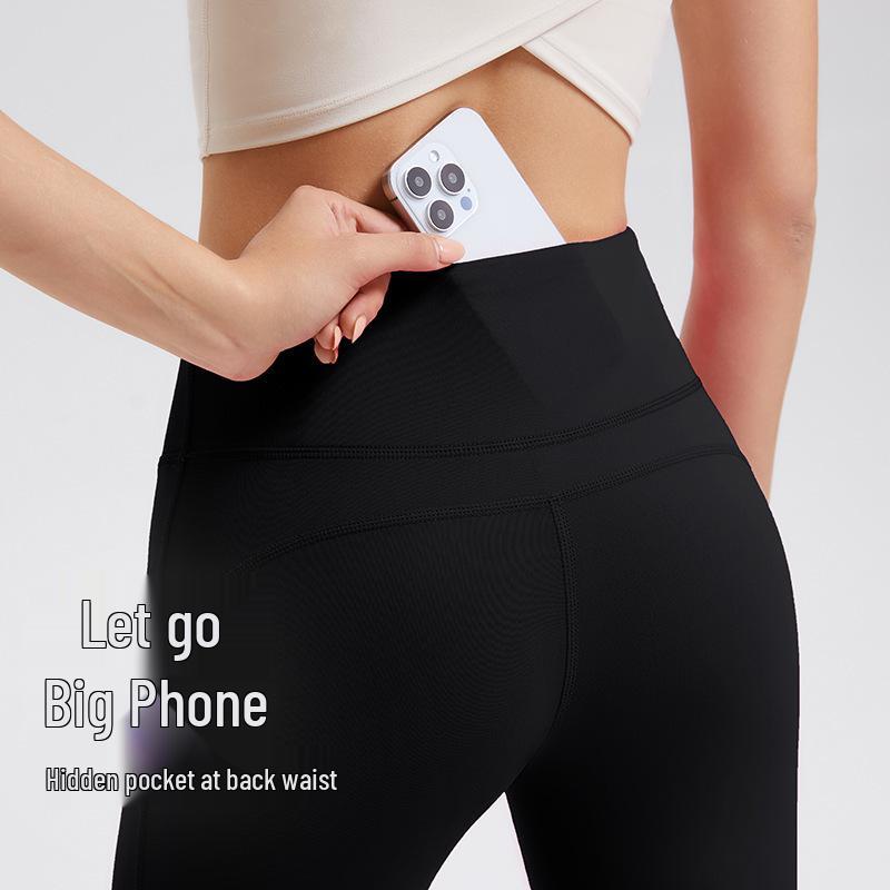 High Waist Fleece-Lined Wide Leg Yoga Pants - Tummy Control, Slimming, Warm for Autumn/Winter