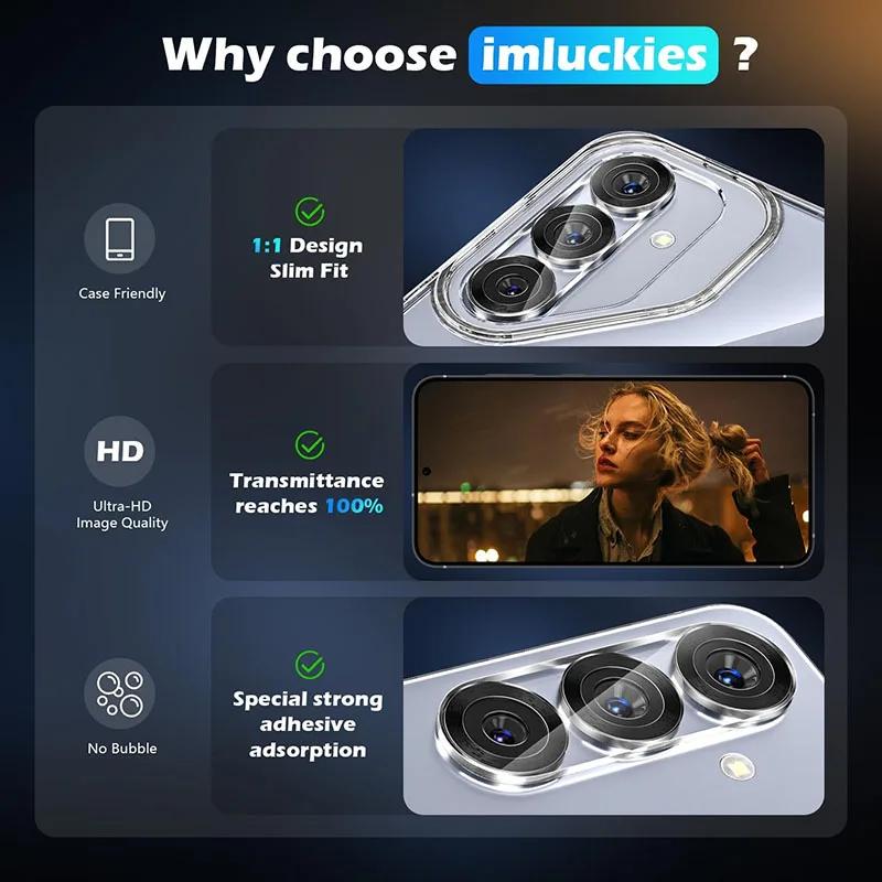 1-3PCS Clear Camera Protector for Samsung Galaxy S26 Ultra Edge Pro S25Plus Lens Tempered Glass Film Anti-scratch Full Cover Cap