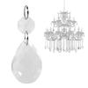10Pcs Clear Glass Prisms Chandelier Pendant Light Lamp Part