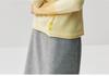 Women's Color Block Cashmere Cardigan - Soft Knit Round Neck Slim Fit Wool Sweater for Autumn/Winter