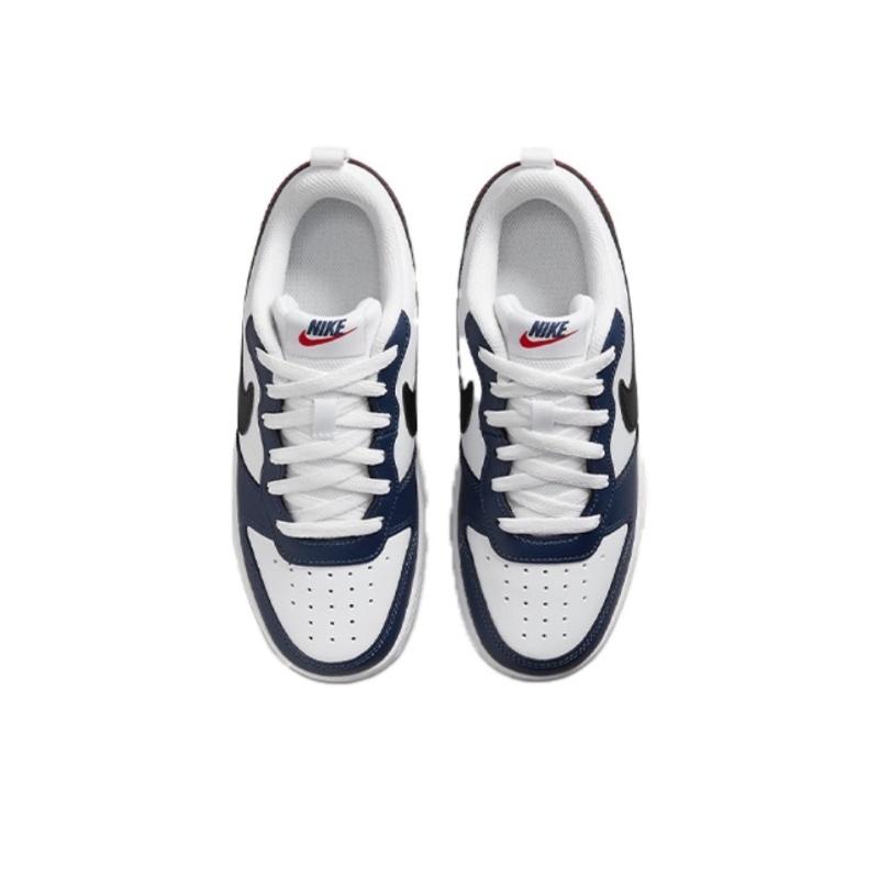 Nike Court Borough Slip Resistant Low top Skateboard Shoes Unisex White Blue Red  Sneakers  KL7446-101