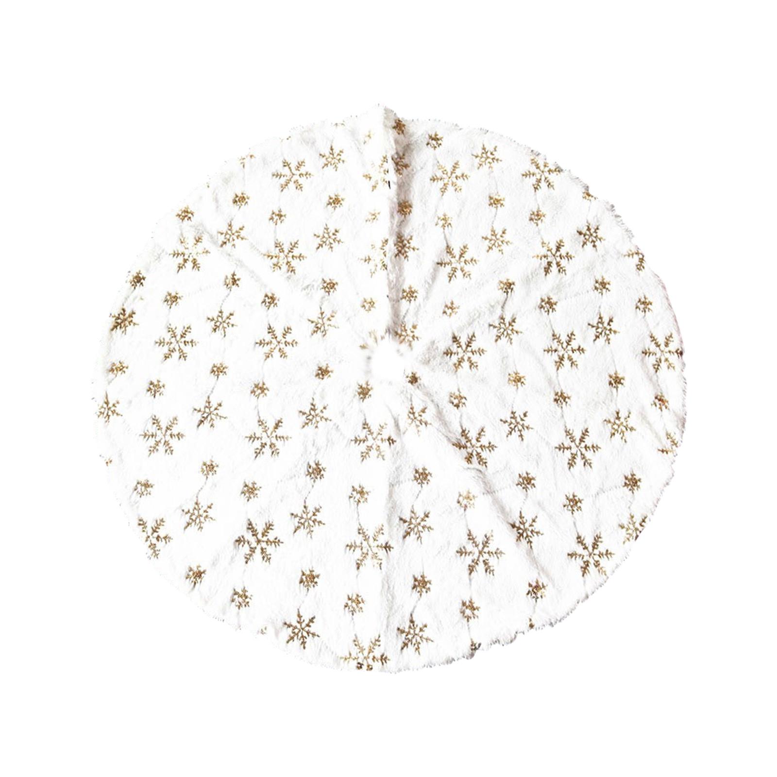 

Юбка с рождественской елкой Юбка с украшением в виде снежинки Рождественское украшение Орнамент One Size белый