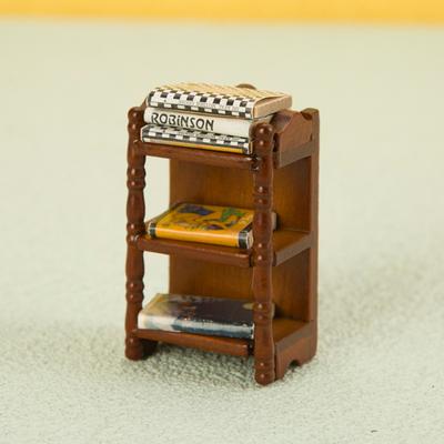 1:12 Dollhouse Miniature Bedside Stand Storage Rack Nightstand Furniture Bedroom Model Decor Toy Doll House Accessories