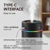 1pc Car Humidifier Colorful LED Aromatherapy Humidifier Silent Ultrasonic Air Aromatherapy Machine Suitable for Bedroom Office
