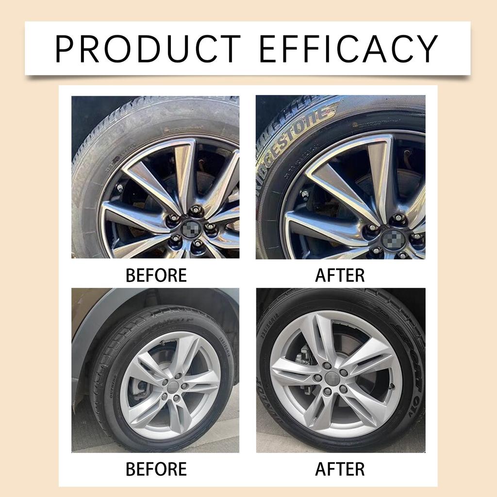 Car Tire Cleaner Car Tire Cleaning, Decontamination, Descaling Tire Cleaner 100ml