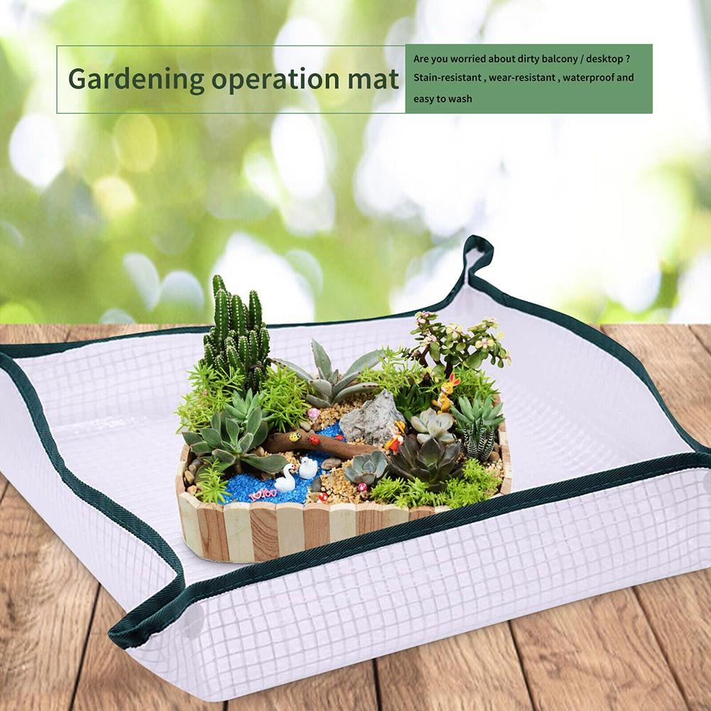 Grid Cloth Gardening Mat Plant Transplanting Tarps Plants