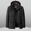 Men's Plus Size Detachable Hood Thickened Winter Padded Jacket
