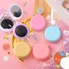 Cute Macaron-colored Cushion Comb, Soft and Adorable, with a Mirror, Mini Portable Massage Comb, Simple Air Cushion Comb.