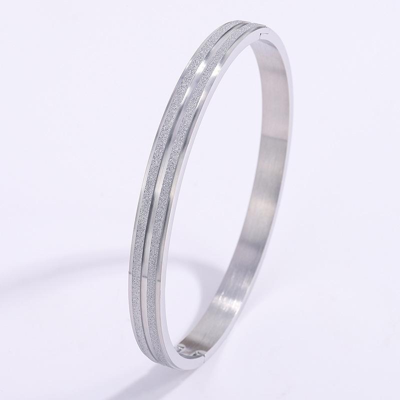 Anti-Tarnish Roman Numeral Crystal Bangle - Available Individually or As a Pair