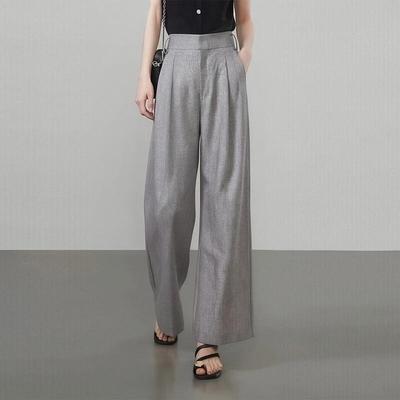 Pantaloni dritti a vita alta da donna Shetu