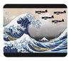Mouse Pad Featuring a Zero Fighter and Katsushika Great Wave Off Photopad Fighter Plane Hokusai's "The Kanagawa" (Japanese Series)