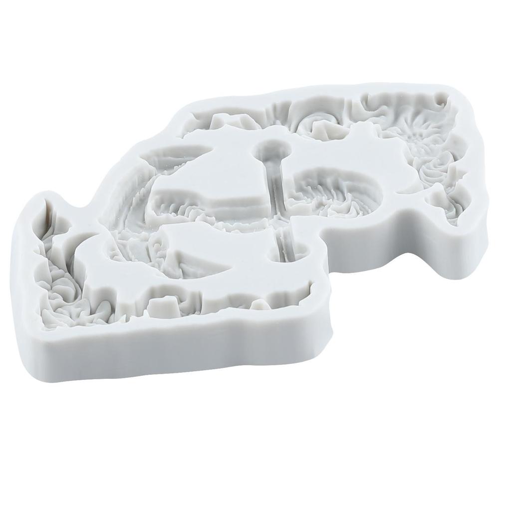 Ship Anchor Silicone Molds Anchor Lighthouse Rudder Fondant Mold Cake Decorating Tools Cupcake Topper Chocolate Candy Craft Gum Paste Polymer Clay