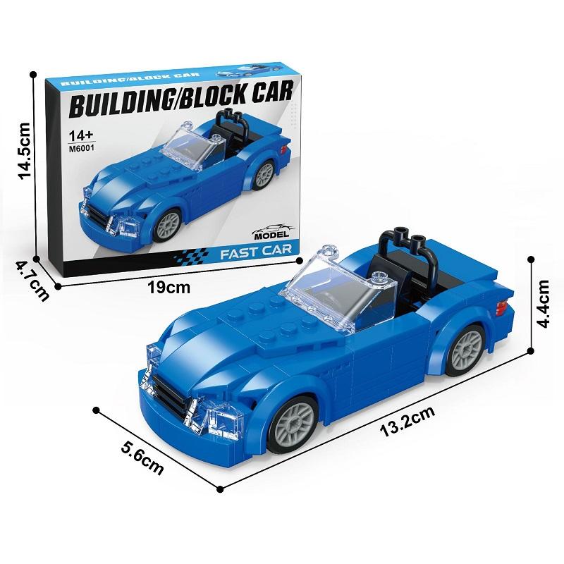 Luxus-Autospielzeug Bausteine Rennmodell Set - Pädagogisches Puzzle-Spielzeug für Kinder, Perfektes Geburtstagsgeschenk