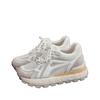 Double net anti-skid heightening 5CM small white shoes lightweight and versatile sports and leisure shoes women's 2025 autumn new muffin shoes
