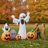 Inflatable Specters with Pumpkin Decor Outdoor WeatherResistant Yard Decoration