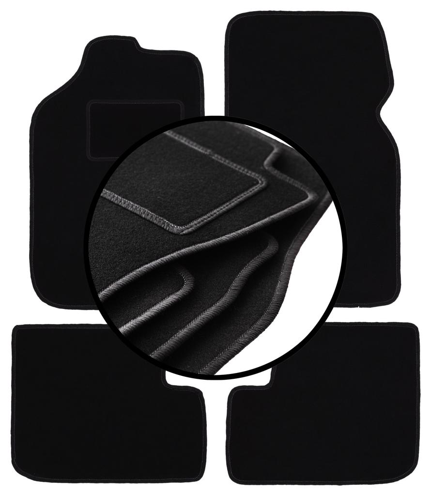 Complete set of velour floor mats for: Rover 200 hatchback (2000-2005)