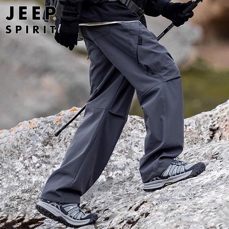 JEEP SPIRIT Herren Herbst Winter Outdoorhose mit geradem Bein
