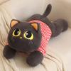 70cm Cute White/Black/Yellow Cat Plush Toy Doll Cuddly Pillow Cushion Ins Big Eyes Cat Plush Toy Doll for Boy Girl Brithday Gift