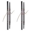 Lilybyred Skinny Mess Brow Pencil 0.06g, 03 Dark Brown, 2 Pcs