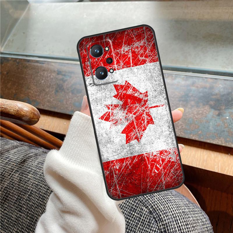 Canada Canadian Flag Case For Realme 12 Pro Plus 11 13 14 C63 C61 C55 C51 C53 C25 C65 C67 C71 C75 GT6 GT7 15 Pro