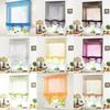 Elegant Curtains, Adjustable Tie-Up Shades, 1 Panel Windows