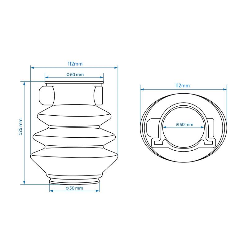 Caravan Rubber Sleeve For Traction Braking Device For ALKO Bellows Gaiter Gator Rubber Sleeve For Alko 161S 251S Trailers