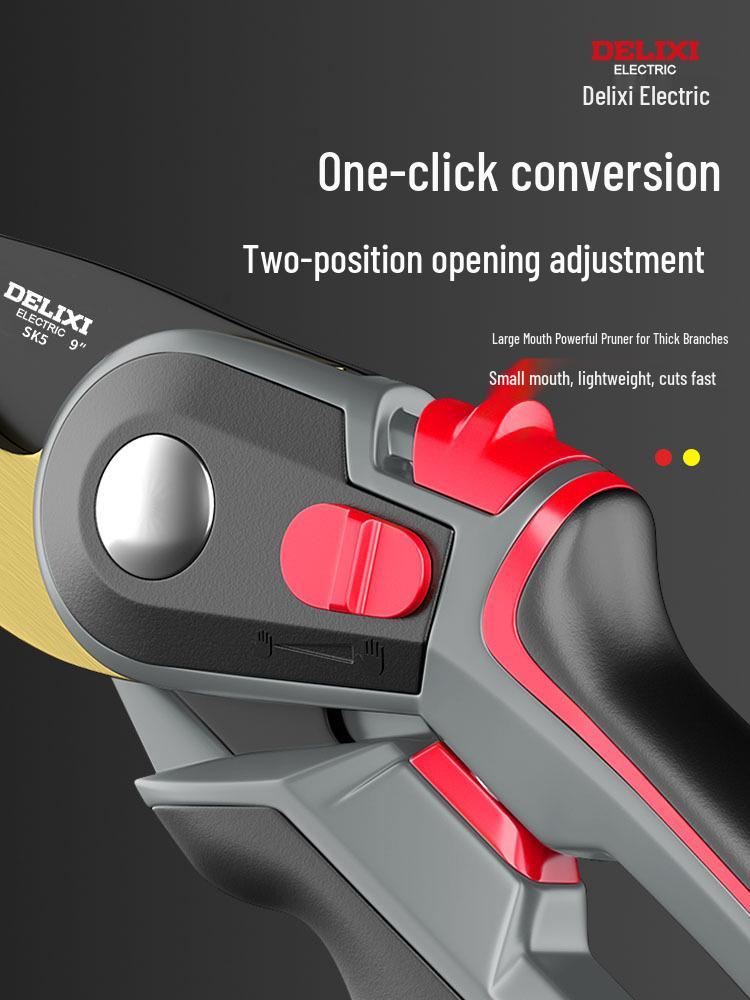 Delixi Electric Pruning Shears for Garden, Branches, Flowers, and Trees