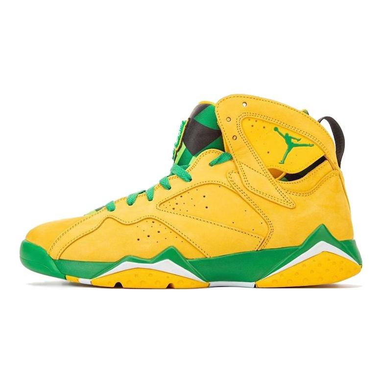 Air Jordan 7 Oregon Ducks Pe 'Gul Grön' AT3375-300