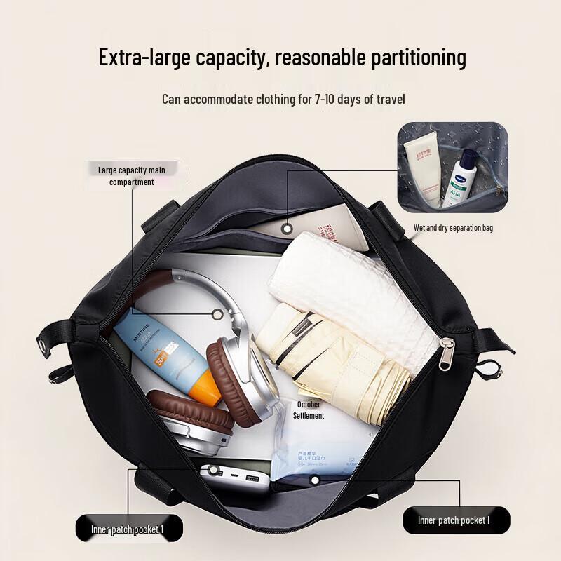 Warrior Universal Wheel Foldable Expandable Travel Luggage Bag