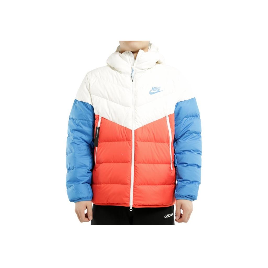Nike Windrunner Down Fill Hooded Puffer Jacket Men Outerwear Red Blue White 928834-133